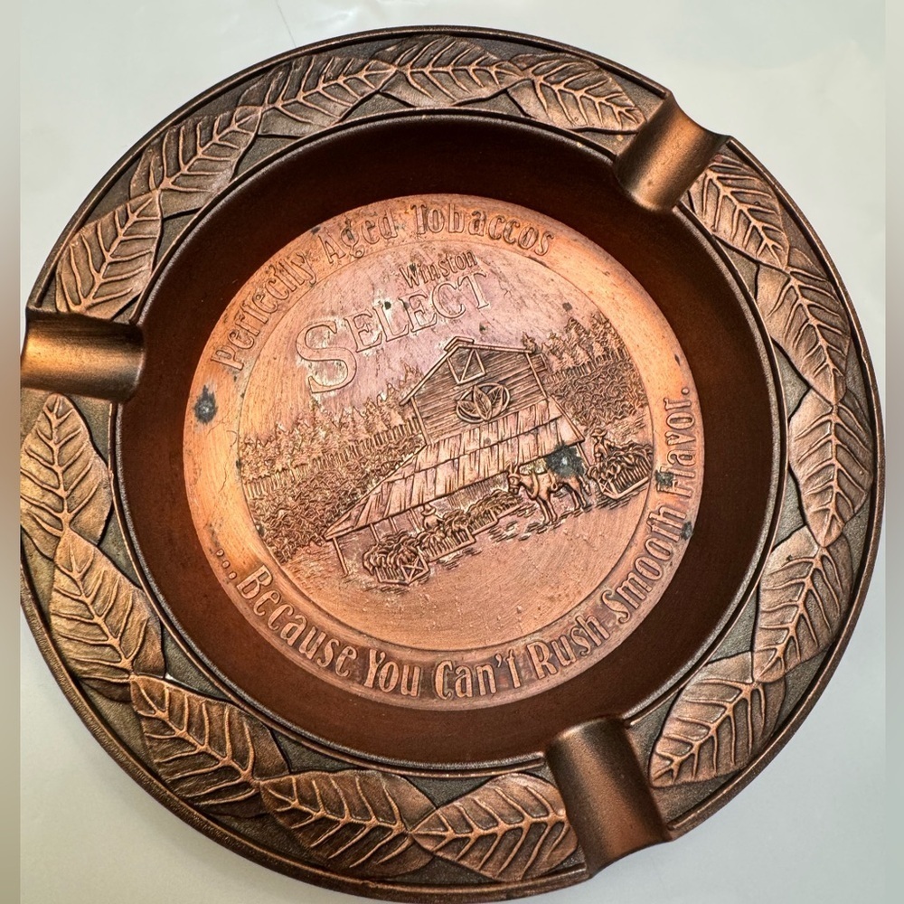 Vintage Ashtray Winston Select Cigarette Cigar Coin Tray Accent Collectible